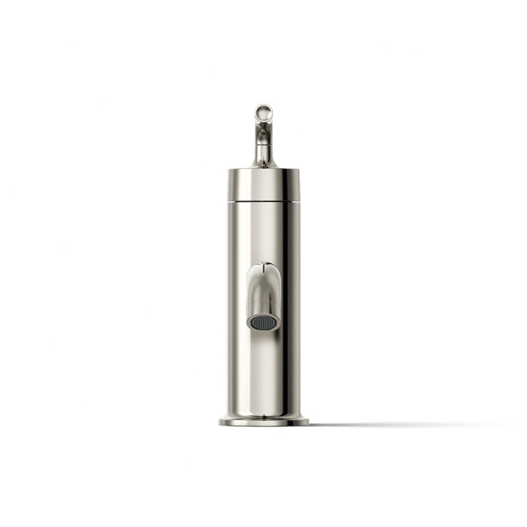 Vibrant Polished Nickel Single Hole Bathroom Faucet