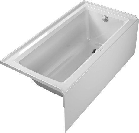 Architec 60" White Acrylic Alcove Soaking Bathtub