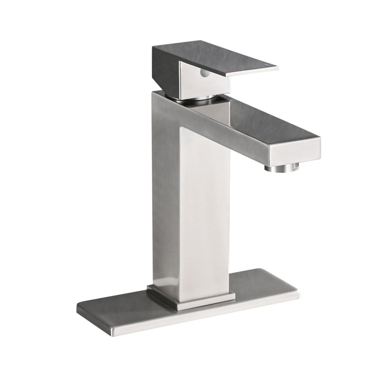 Brushed Nickel Single Handle Stainless Steel Bathroom Faucet