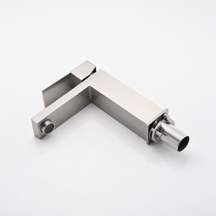 Brushed Nickel Single Handle Stainless Steel Bathroom Faucet