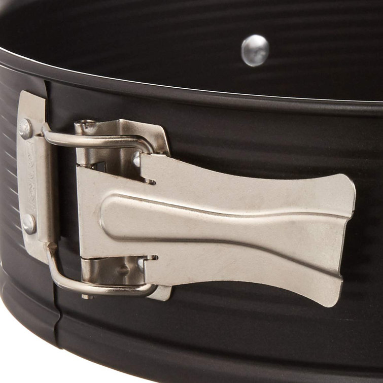 9-Inch Black Non-Stick Springform Pan with Handles