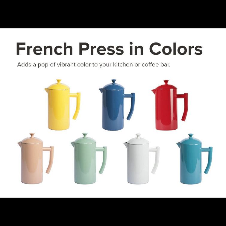 Dilly Bean Green Double-Walled Stainless Steel French Press