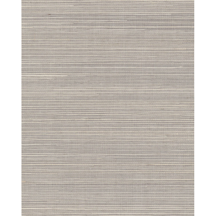 Classic Grey Sisal Peel and Stick Grasscloth Wallpaper