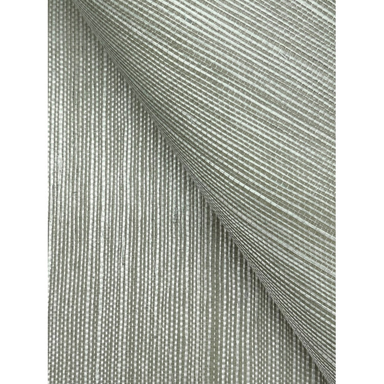 Pine Green Self-Adhesive Grasscloth Wallpaper Roll
