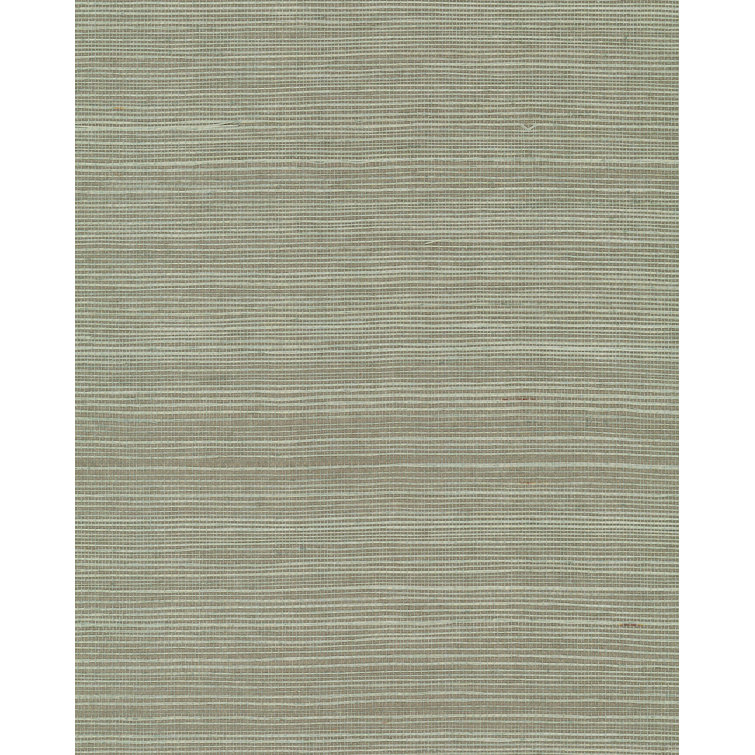 Pine Green Self-Adhesive Grasscloth Wallpaper Roll