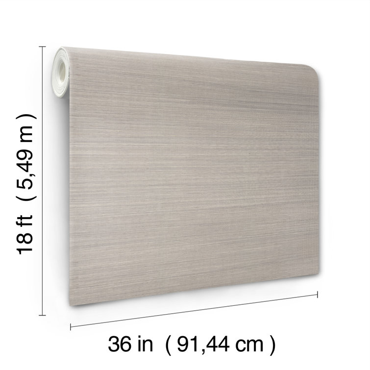 Classic Grey Sisal Peel and Stick Grasscloth Wallpaper