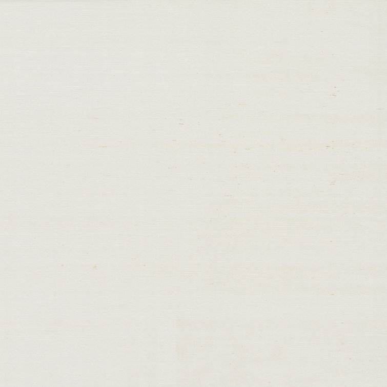 White Self-Adhesive Grasscloth Peel and Stick Wallpaper