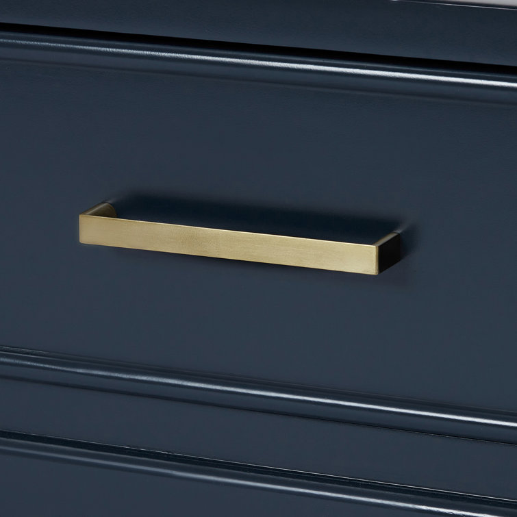 Midnight Blue 42" Single Bathroom Vanity with Carrara Marble Top