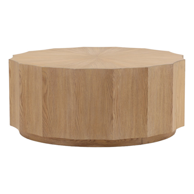 Tamsin Natural Rubberwood Round Coffee Table