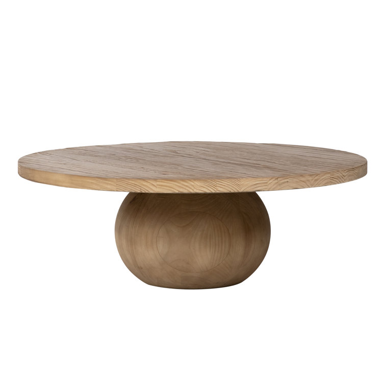 Belize 42" Round Natural Pine Coffee Table