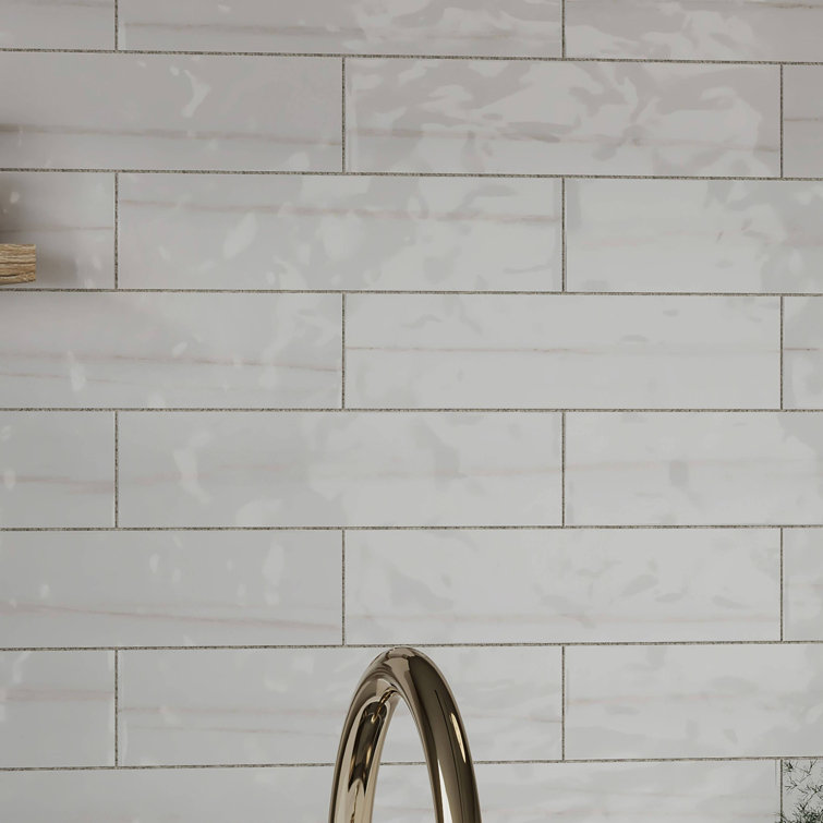 Blanc Glossy Ceramic 3x12 Subway Wall Tile