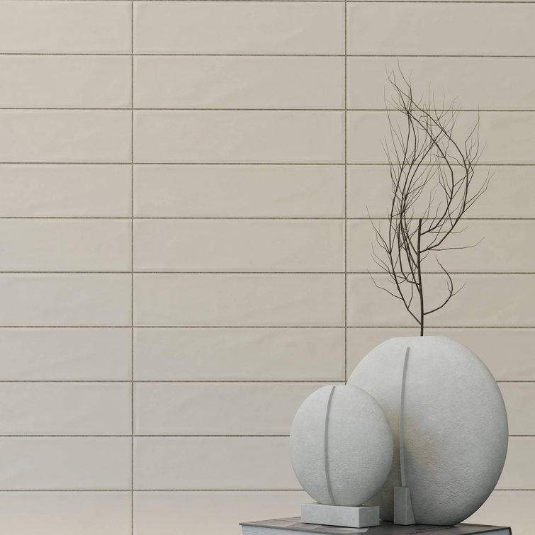 Cream Matte Ceramic Subway Wall Tile 3x12 for Kitchen and Bathroom