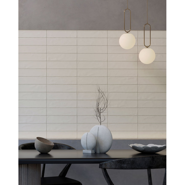 Cream Matte Ceramic Subway Wall Tile 3x12 for Kitchen and Bathroom