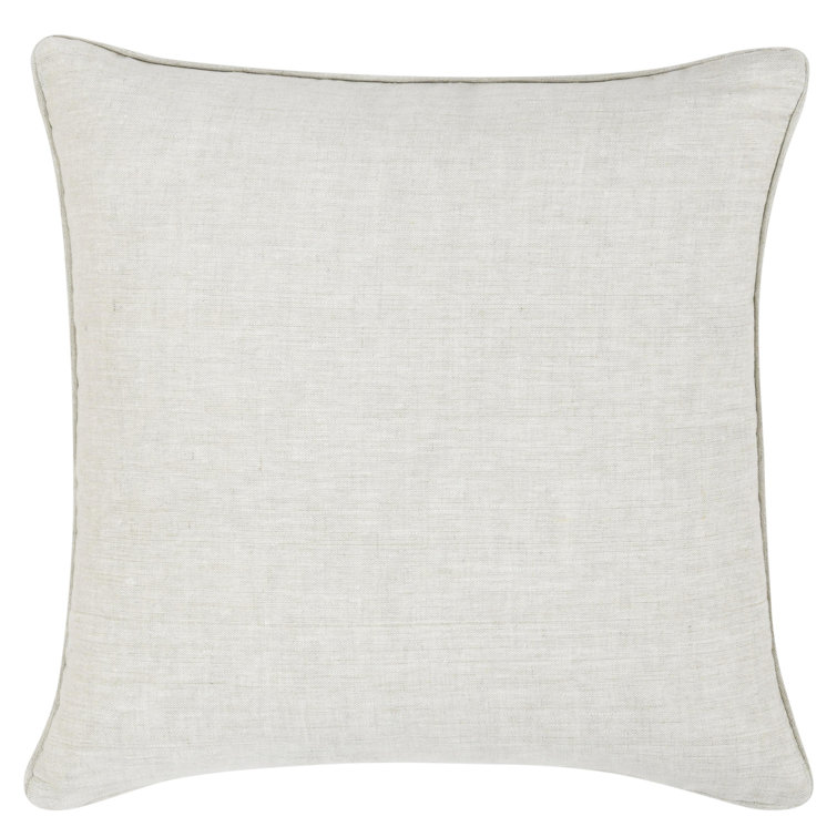 Lamia 22" Clay Cotton Velvet Botanical Throw Pillow