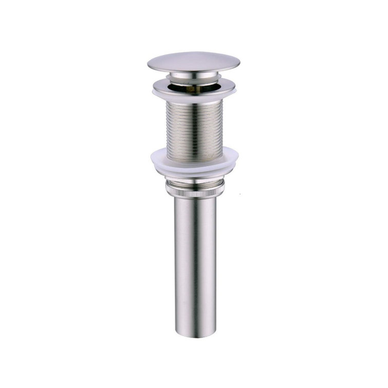 Brushed Nickel Waterfall Bathroom Faucet with Pop-Up Drain