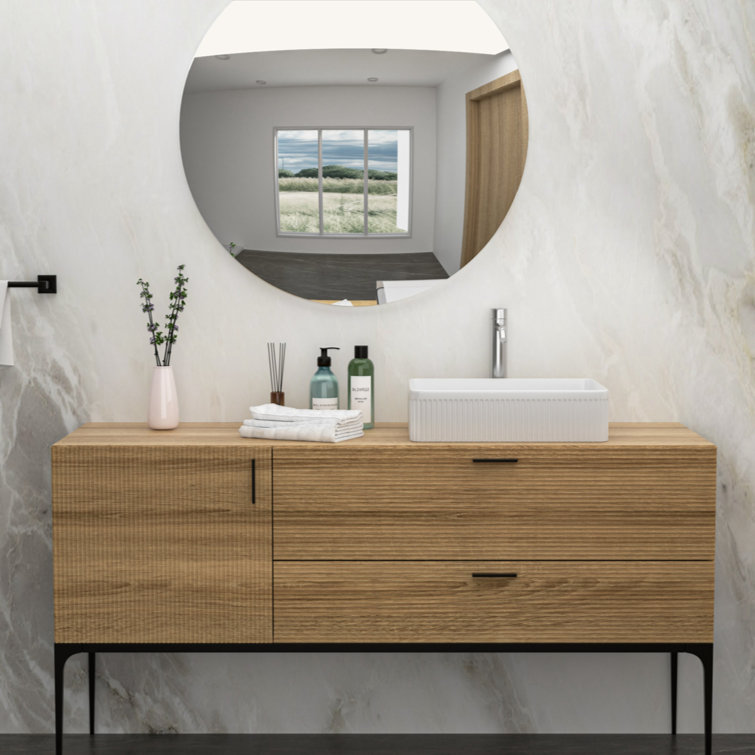 19.63" x 13.69" White Ceramic Rectangular Vessel Sink