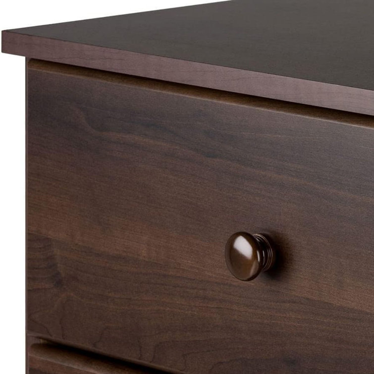 Astrid Espresso 4-Drawer Vertical Wood Dresser