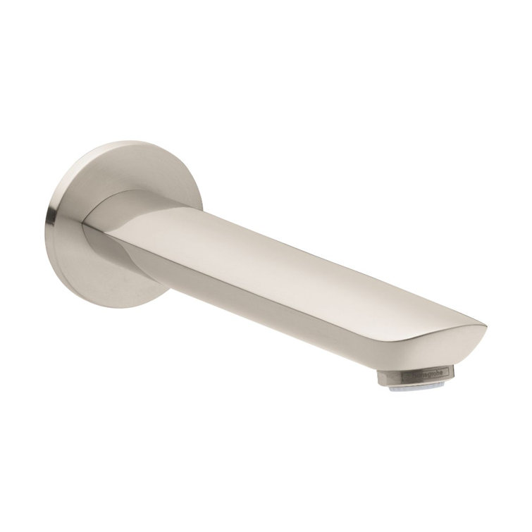Brushed Nickel Wall Mounted Tub Spout with Diverter