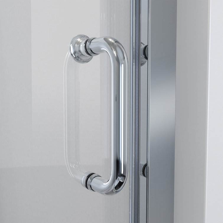 Levantine 56-60 x 72 Chrome Semi-Frameless Sliding Shower Door