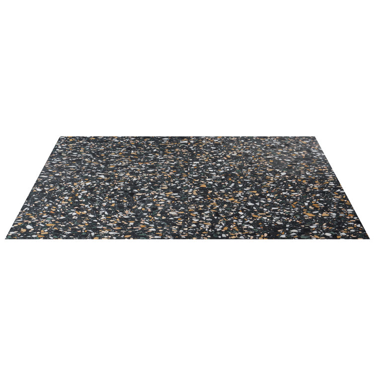 Cava Notte 24x24 Black and White Marble Tile