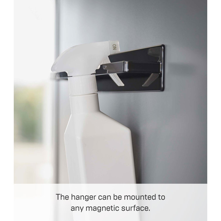 Black Steel Wall Mounted Magnetic Kitchen Towel Rack
