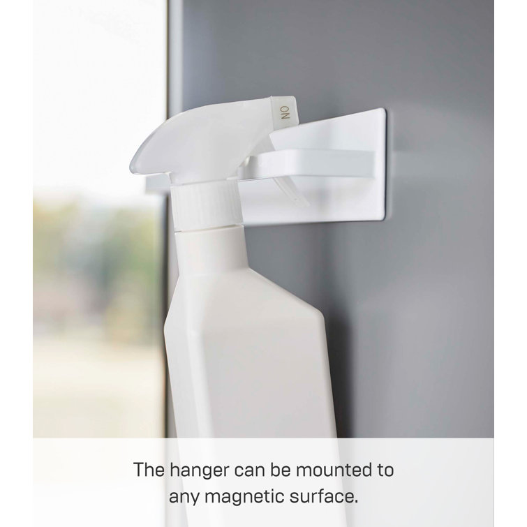 White Steel Wall Mounted Magnetic Kitchen Towel Hanger