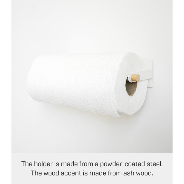 Tosca White Steel Magnetic Paper Towel Holder