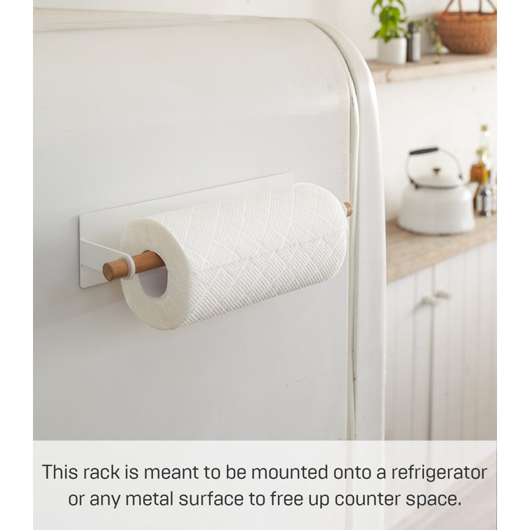 Tosca White Steel Magnetic Paper Towel Holder