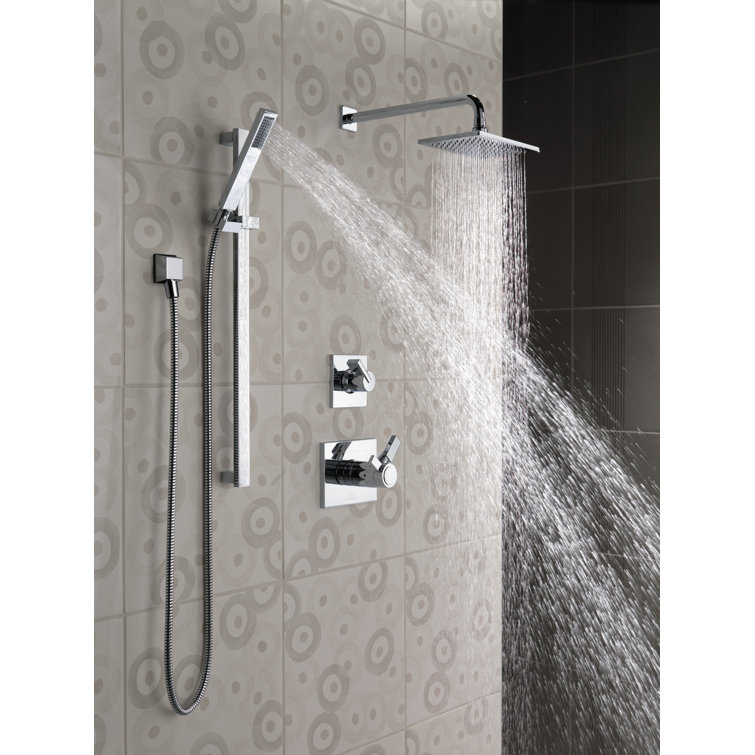 Chrome Stainless Steel Wall-Mounted Shower Diverter Trim Kit
