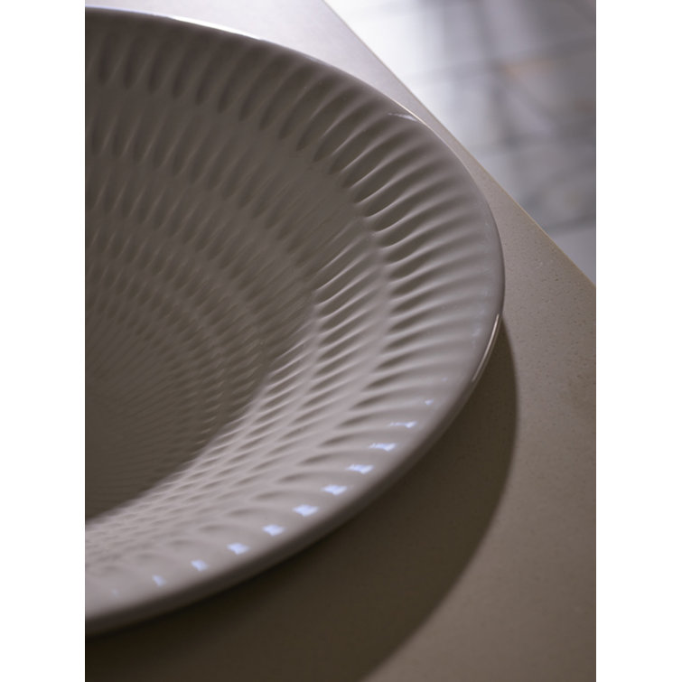 Translucent White Ceramic Round Vessel Bathroom Sink