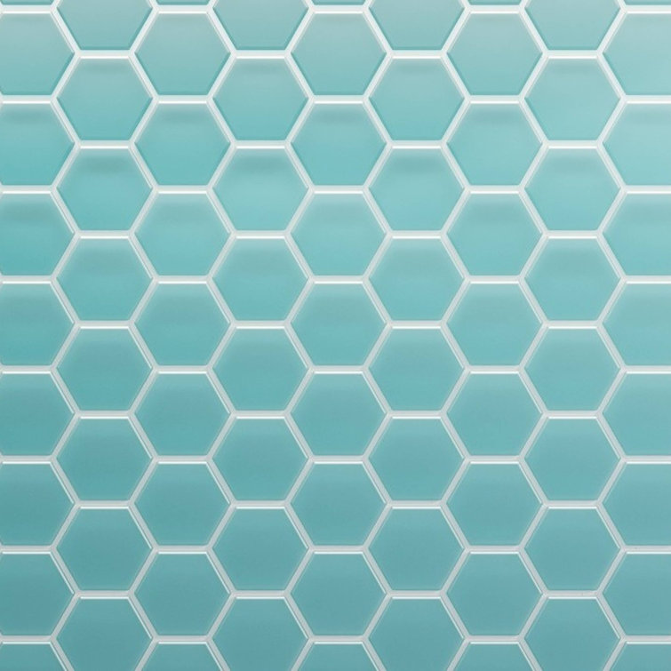 Skyline Matte 11x12 Glass Honeycomb Mosaic Tile