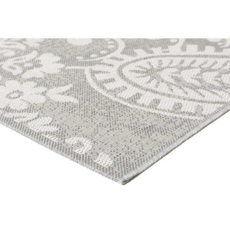 Balta Benson Light Gray Flat Woven Indoor/Outdoor Area Rug
