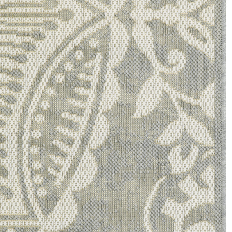 Balta Benson Light Gray Flat Woven Indoor/Outdoor Area Rug