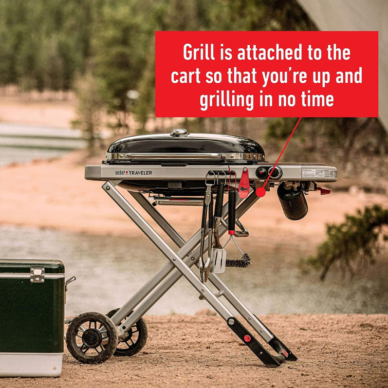 Weber 44-Inch Black Portable Propane Gas Grill