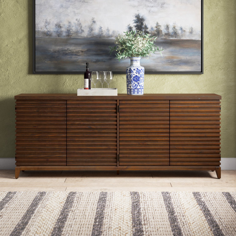 Myra 82'' Brown Acacia Wood Sideboard