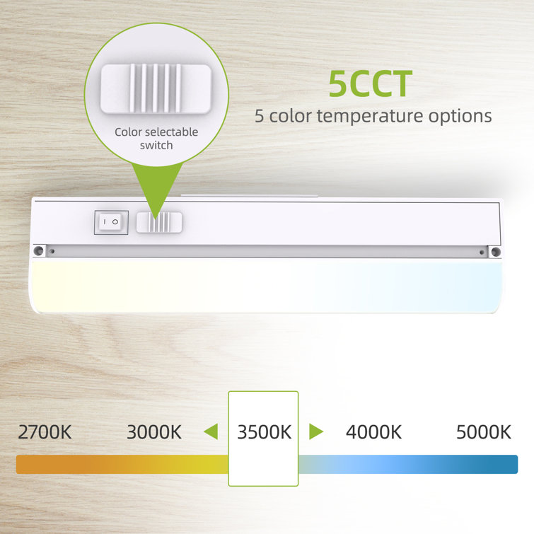 36-Inch Matte White LED Under Cabinet Light