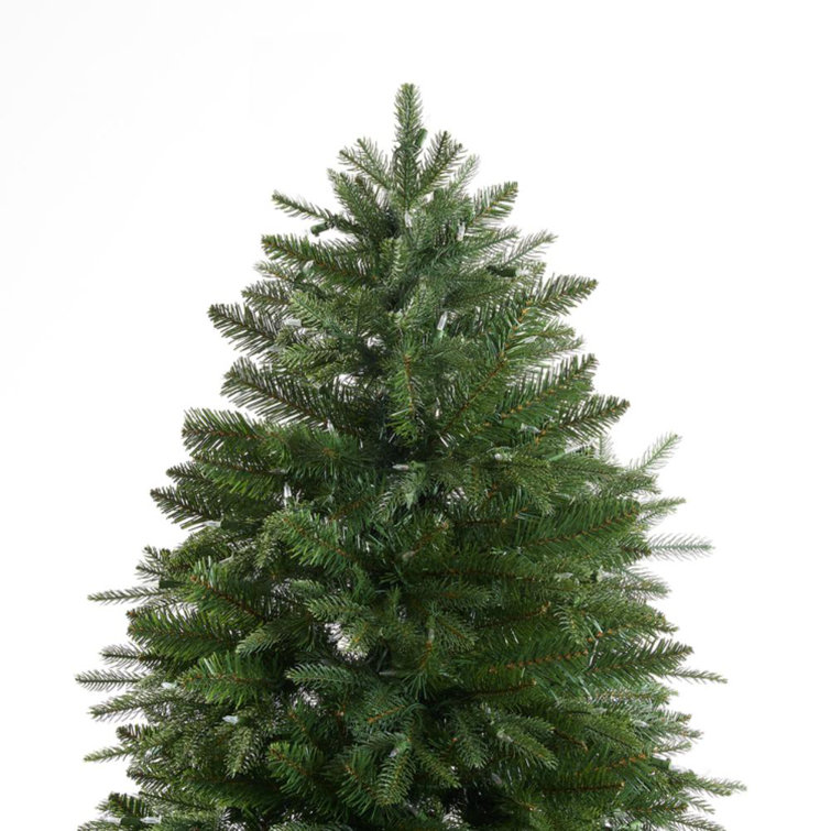 Traditional 4.5ft Prelit Artificial Christmas Tree with Warm Lights and Metal Stand