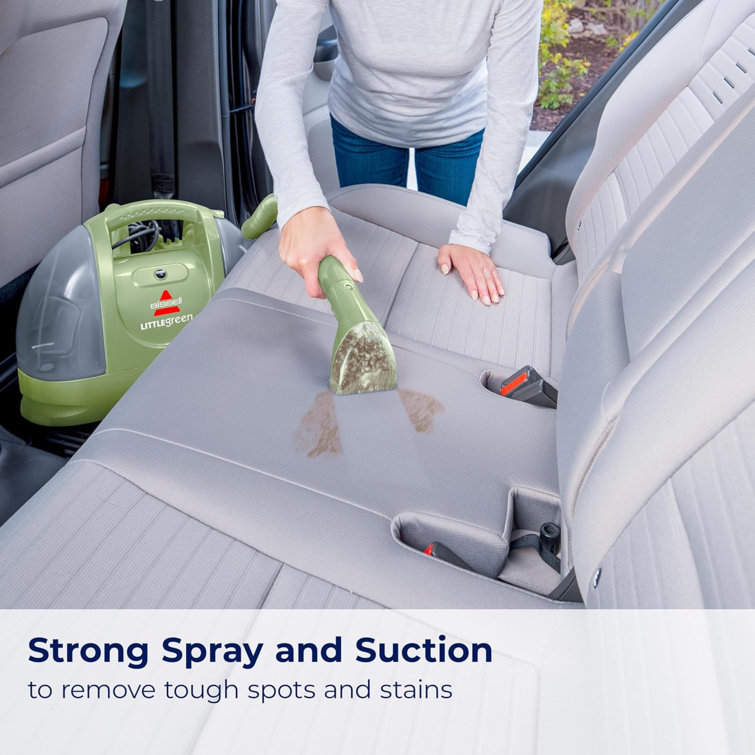 Green Portable Upholstery and Carpet Cleaner with Tools