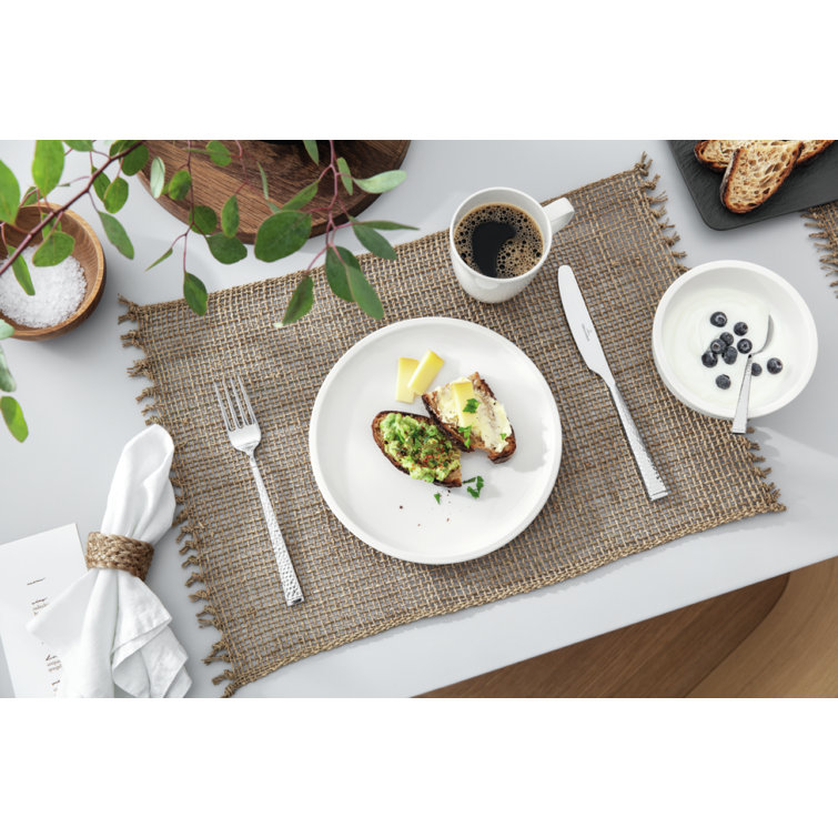White Porcelain 4-Piece Dinnerware Set, Service for 1