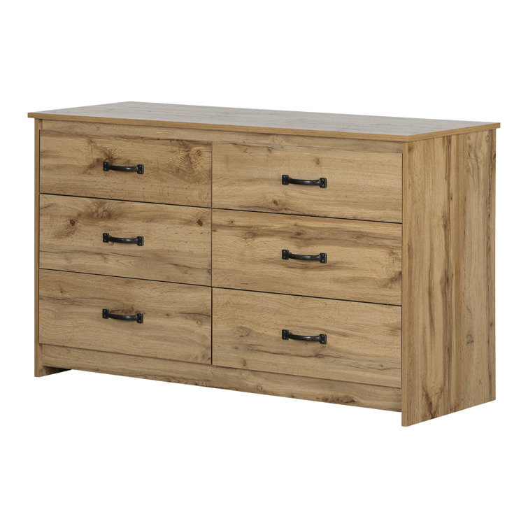 Farmhouse Nordik Oak 6-Drawer Double Dresser with Soft Close