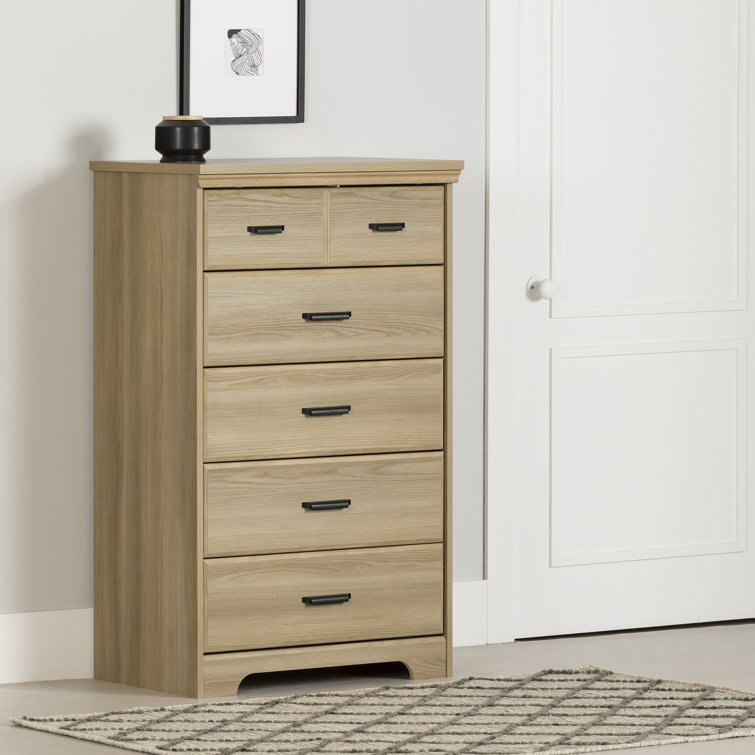 Versa Weathered Oak Vertical 5-Drawer Chest