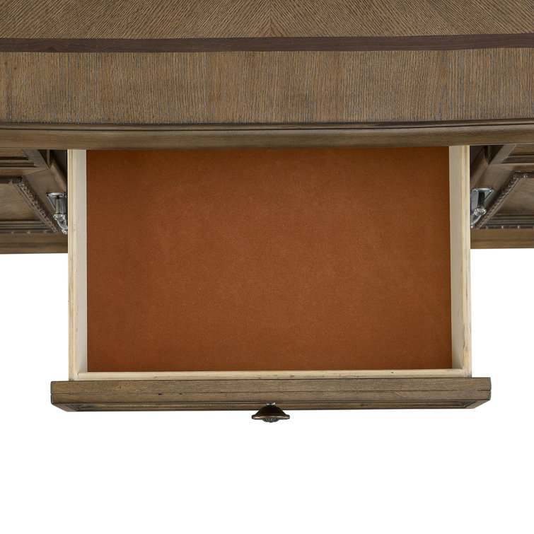 Denali Walnut Finish Ornate Carved Traditional Server