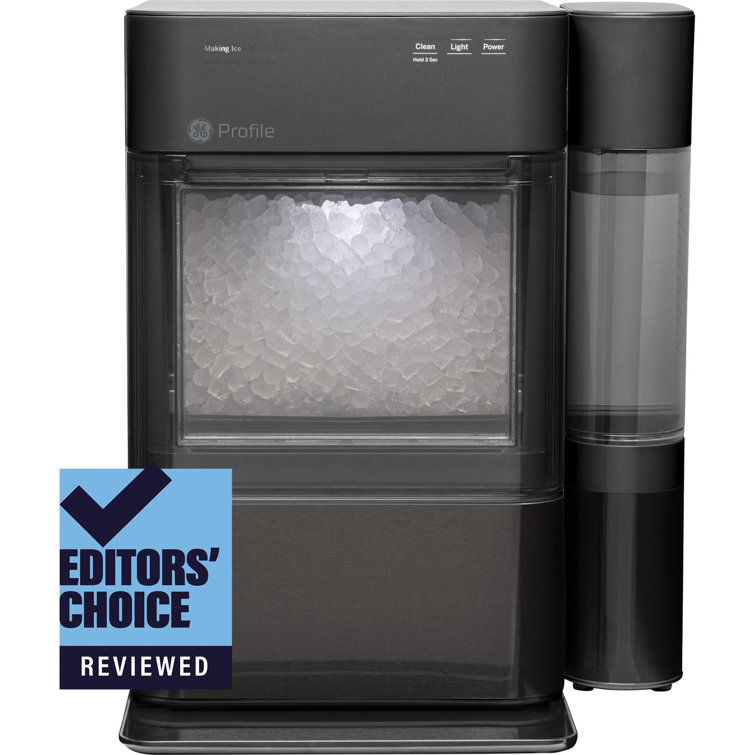 Black Stainless Steel Portable Nugget Ice Maker with WiFi