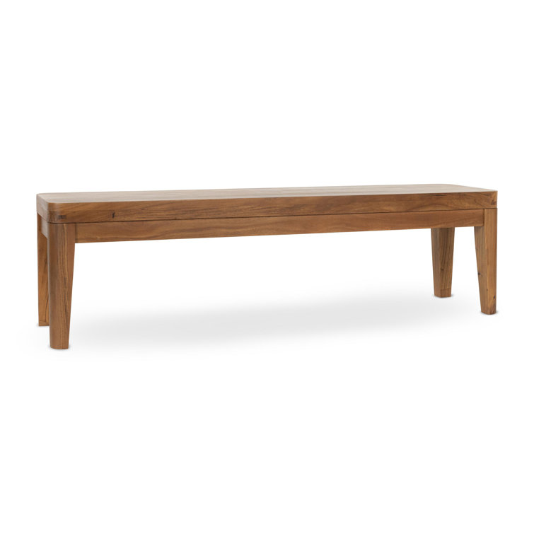 Arno 64" Natural Acacia Wood Indoor Bench