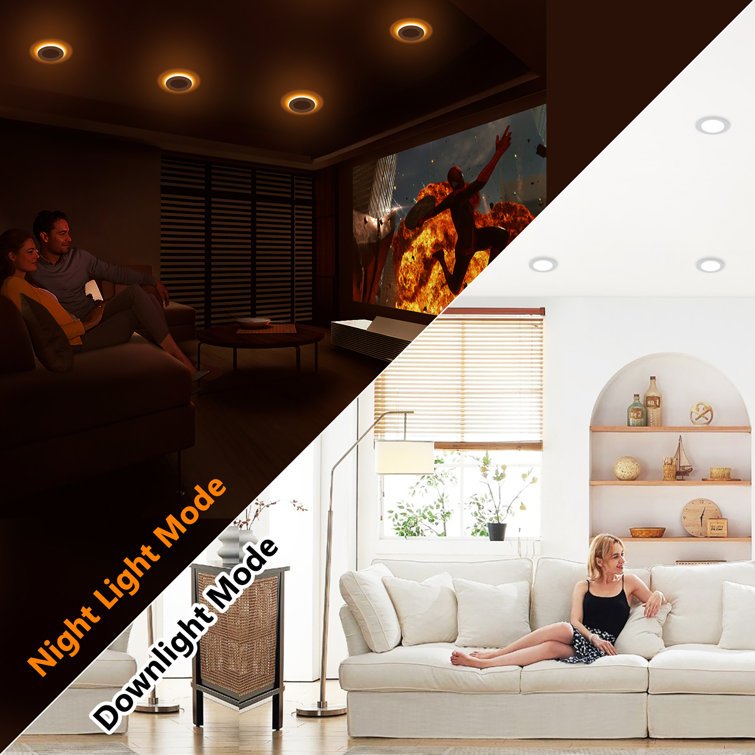 4-Inch White Aluminum Ultra Thin LED Recessed Downlight, 12 Pack