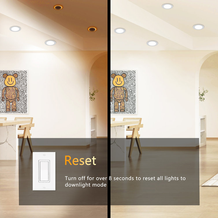4-Inch White Aluminum Ultra Thin LED Recessed Downlight, 12 Pack