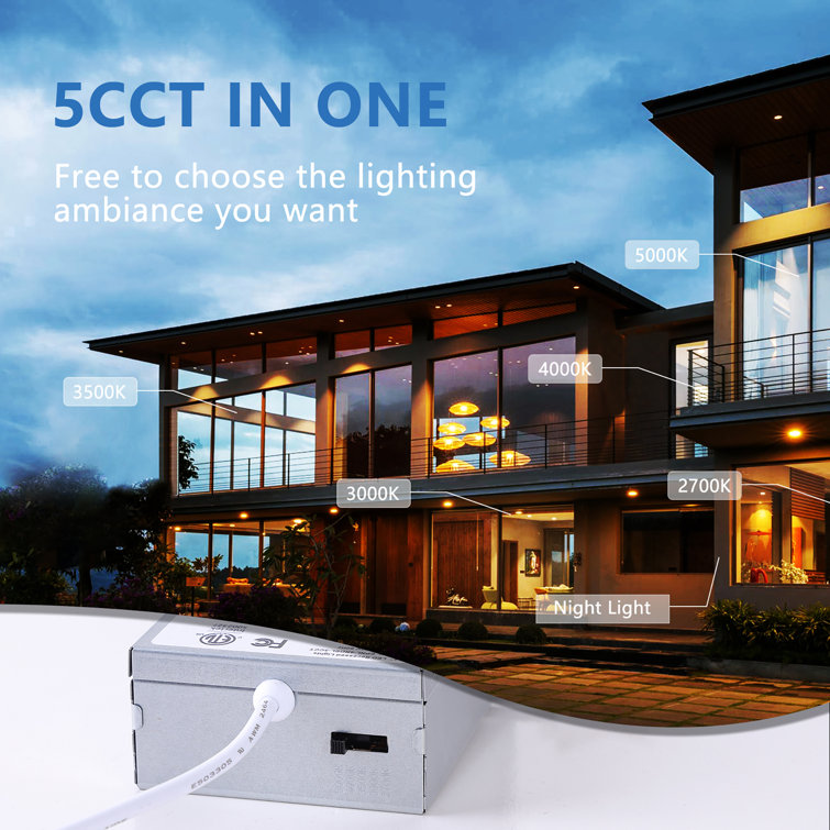 4-Inch White Aluminum Ultra Thin LED Recessed Downlight, 12 Pack