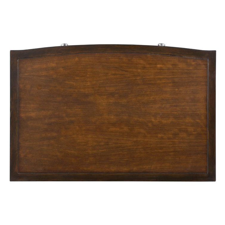 Tribeca Brown Mozambique Veneer 2-Drawer Nightstand
