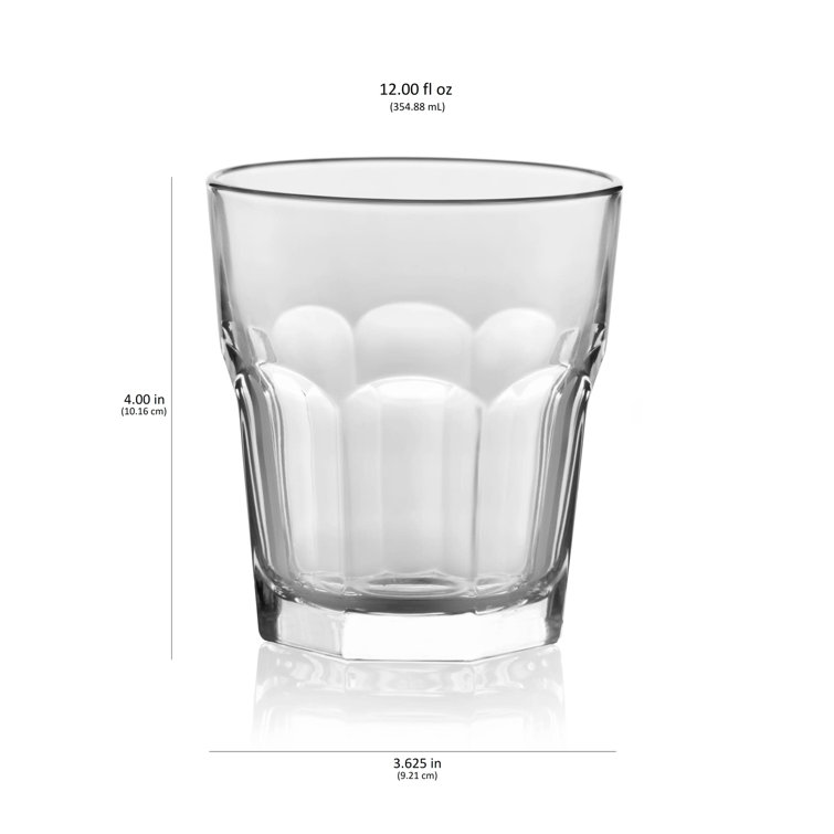 Libbey Gibraltar 12-ounce Clear Glass Rocks Glasses, Set of 12