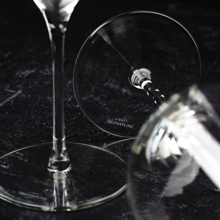 Libbey Signature Greenwich 20 Oz Clear White Wine Glasses Set of 4